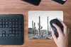 MuchoWow® Mauspad Mousepad Kakteen - Schwarz und weiß - Produktbild-Vorschau 4