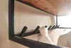 Designový věšák z akátu masivní dřevo / kov 80x22x33 cm | Náhled obrázku produktu 4