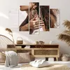 Bild auf Leinwand - Leinwandbild - 5 Teile - Sand Frau Produktbild-Vorschau 7