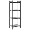 vidaXL Bücherregal 4 Böden Grau Sonoma 40x30x120 cm Produktbild-Vorschau 1