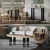 A collage of images showing different table legs and furniture in various settings. Náhled obrázku produktu