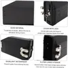 A collage of four images showcasing a black motorcycle tool case with descriptions of its features. Anteprima dell’immagine prodotto
