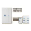 Kinder-Kleiderschrank 120 cm – Sonoma/Weiß mit blaue Produktbild-Vorschau 6