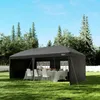 Zelsius Faltbarer Pavillon 3x6 m mit Seitenwänden, Schwarz, Produktbild-Vorschau 3