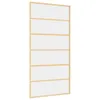 vidaXL Schiebetür Golden 102,5x205 cm ESG-Klarglas und Produktbild-Vorschau 1