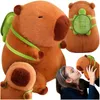 Grande peluche a forma di capibara, peluche con zaino, Anteprima dell’immagine prodotto 2