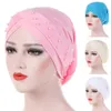 Cappello turban elastico con perline da donna, copricapo Anteprima dell’immagine prodotto 4