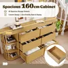 Flieks komoda z 6 szufladami, kredens do salonu z 2 Podgląd zdjęcia produktu 5