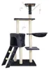 Katzen Kratzbaum Simba 142 cm groß Dunkelgrau - Deluxe Produktbild-Vorschau 2