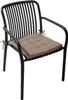 A studio shot of a single chair with a cushion. Produktbild-Vorschau