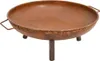 vidaXL Ciotola da fuoco 70x59x28 cm in acciaio Anteprima dell’immagine prodotto 3