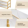 COSTWAY Appendiabiti ad angolo con panca, ripiani aperti e Anteprima dell’immagine prodotto 6