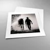 Poster - Poster ohne Rahmen - Cowboy Pferd Shady - 30x30 cm Produktbild-Vorschau 3