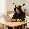 Onesie Kigurumi Pyžamo Pokemon Umbreon Prevlekový kostým Náhľad obrázku produktu 9