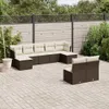 The Living Store 9-tlg. Garten-Sofagarnitur mit Kissen Produktbild-Vorschau 2