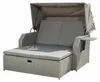 Mucola Strandkorb Rattan Sonnenbett mit verstellbarem Dach Produktbild-Vorschau 13