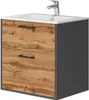 Waschbeckenunterschrank Vicco Lanco Anthrazit/Goldkraft Produktbild-Vorschau 1