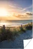 MuchoWow® Poster Sonnenuntergang - Strand - Düne - Gras - Produktbild-Vorschau 1