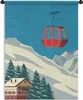 MuchoWow® Wandteppich Wandbehang Skilift - Vintage - Produktbild-Vorschau 1