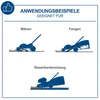 Diagrams showing different ways to use a lawnmower. Produktbild-Vorschau