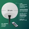 Lampada solare EASYmaxx, 3,2V, bianca, a forma di sfera, Anteprima dell’immagine prodotto 7
