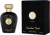 A black perfume bottle and its matching black box packaging are displayed side-by-side on a white background. Podgląd zdjęcia produktu