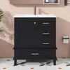 Mobiletto Merax con lavabo in Vetroceramica, mobile bagno a Anteprima dell’immagine prodotto 2