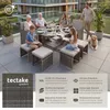 tectake® Rattan Sitzgruppe Bilbao für 4 bis 8 Personen Produktbild-Vorschau 3