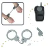 A collage of police-themed toy accessories, including handcuffs, a walkie-talkie, and a whistle. Náhľad obrázku produktu