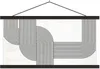 MuchoWow® Textilposter Kunst - Schwarz - Weiß 90x45 cm mit Produktbild-Vorschau 1