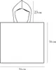 Pončo s kapucí, dětské koupací pončo 70 cm, mikrovlákno, Náhled obrázku produktu 5
