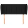 Kopfteil mit Ohren Schwarz 93x23x78/88 cm Stoff Produktbild-Vorschau 3