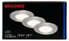 Briloner LED inbouwlamp, set van 3, LED-paneel/48W, mat Productafbeelding-voorbeeld 2