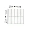 Fenstergitter ausziehbar 95 × 95 bis 165 × 165 cm Weiß – Produktbild-Vorschau 1