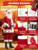 Weihnachtsmann Kostüm für Herren 11-teiliges Nikolaus Produktbild-Vorschau 4
