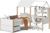 Łóżeczko dziecięce 90x200 cm z litego drewna z biurkiem i Podgląd zdjęcia produktu 19