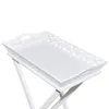 vidaXL Table de service/d'appoint avec plateau blanc Voir les images du produit 6