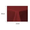 Tischdecke fleckenabweisend Leinenoptik Bordeaux 110x160 cm Produktbild-Vorschau 4