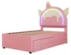 Ulife Kinderbett in Einhornform mit Ausziehbett und Produktbild-Vorschau 12