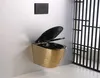 Wandhängende Toilette Spülrandlos Keramik Klo Wand WC + Produktbild-Vorschau 3
