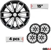 4x Radkappen 15 zoll Schwarz & Weiß Produktbild-Vorschau 3