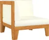 set da giardino 2 pezzi con cuscini in legno massiccio di Anteprima dell’immagine prodotto 5