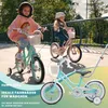 Mädchen fahrrad 12 Zoll Glocke Zusatzräder Schubstange Produktbild-Vorschau 9