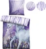 A bedding set with a unicorn design. Produktbild-Vorschau