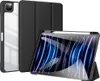 A black iPad case is shown in front of a clear iPad. Produktbild-Vorschau