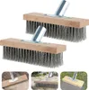 Robuster Drahtbesen 2 Stück 30cm mit Holzgriff für Produktbild-Vorschau 2