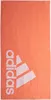 A coral-colored Adidas towel with the Adidas logo in white. Produktbild-Vorschau