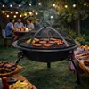 Braciere da giardino con funzione grill e coperchio 55 cm, Anteprima dell’immagine prodotto 3