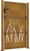 vidaXL Gartentor 100x125 cm Cortenstahl Gras-Design Produktbild-Vorschau 5