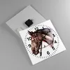 Wanduhr - Quadrat - Glasuhr - Pferd Abstraktion - 30x30cm - Produktbild-Vorschau 2